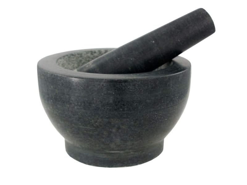 Cookinglife Mörser aus Granit - Schwarz - ø 18 cm