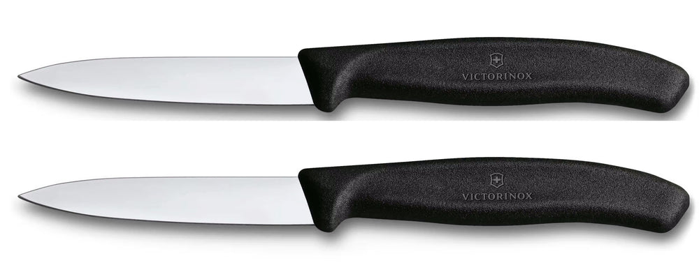 Victorinox Gemüsemesser Swiss Classic Schwarz - 8 cm - 2 Stück