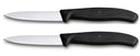 Victorinox Gemüsemesser Swiss Classic Schwarz - 8 cm - 2 Stück