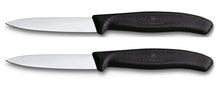 Victorinox Gemüsemesser Swiss Classic Schwarz - 8 cm - 2 Stück