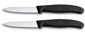 Victorinox Gemüsemesser Swiss Classic Schwarz - 8 cm - 2 Stück