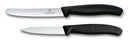 Victorinox Gemüsemesser-Set Swiss Classic Schwarz 2-teilig - Tomatenmesser & Schälmesser