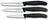 Victorinox Gemüsemesser-Set Swiss Classic Schwarz 3-teilig - Tomatenmesser, Officemesser & Schälmesser
