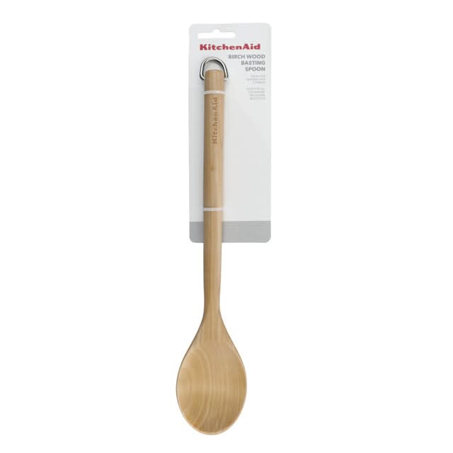 KitchenAid Schöpfkelle Core Birkenholz 33 cm Braun - Servierlöffel Antihaft