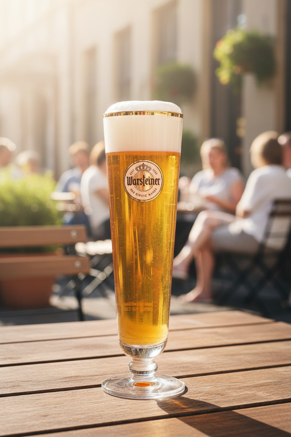 Warsteiner Biergläser mit Fuß 400 ml - 6 Stück