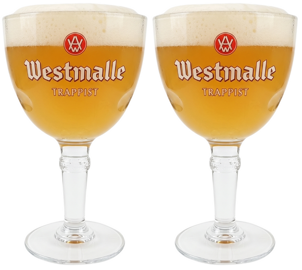 Westmalle Trappistenbiergläser - 330 ml - 2 Stück