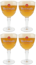 Westmalle Trappistenbiergläser - 330 ml - 4 Stück