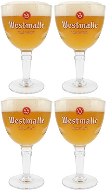 Westmalle Trappistenbiergläser - 330 ml - 4 Stück