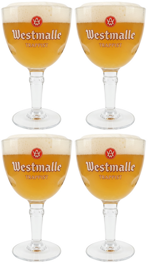 Westmalle Trappistenbiergläser - 330 ml - 4 Stück