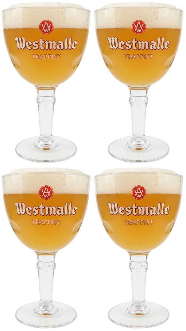 Westmalle Trappistenbiergläser - 330 ml - 4 Stück