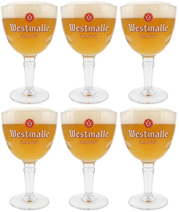 Westmalle Biergläser Trappist 330 ml - 6 Stück