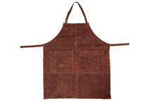 White Fire Grillschürze & Grillhandschuhe aus Leder - Braun - 3-teilig