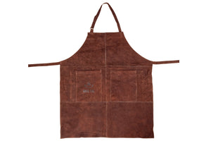 White Fire Grillschürze aus Leder - Braun - 77 x 66 cm
