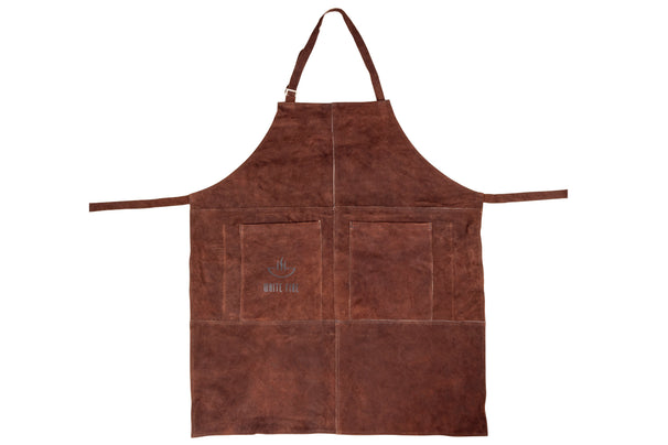 White Fire Grillschürze aus Leder - Braun - 77 x 66 cm