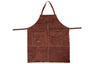 White Fire Grillschürze aus Leder - Braun - 77 x 66 cm