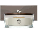 WoodWick Geschenkset Duftkerze Ellipse Fireside - Duftkerze im Glas - Holzdocht