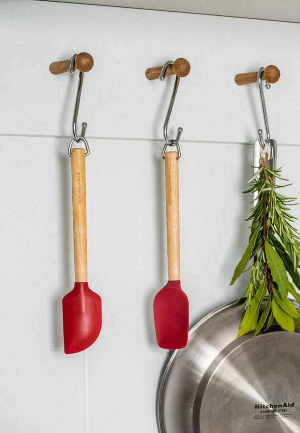 KitchenAid Spatelset Core Kaiserrot Birkenholz 2-teilig - Kochspatel Antihaft