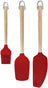 KitchenAid Spatelset Core Kaiserrot Birkenholz Silikon 3-tlg - Antihaft Spatel