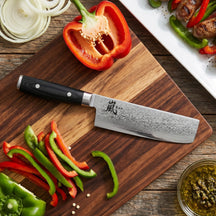 Yaxell Nakirimes Ran 16,5 cm - 69-lagiger Damaststahl - Griff aus Canvas-Micarta