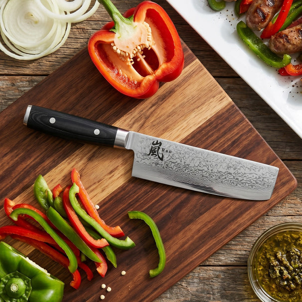 Yaxell Nakirimes Ran 16,5 cm - 69-lagiger Damaststahl - Griff aus Canvas-Micarta