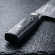 Yaxell Zen Fleischmesser 18 cm – 37-lagiger Damaststahl – Griff aus Canvas-Micarta