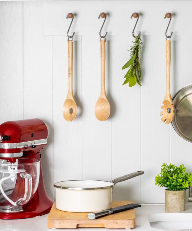 KitchenAid Schöpfkelle Core Birkenholz 33 cm Braun - Servierlöffel Antihaft