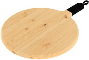 ZiiPa Servierbrett / Pizzabrett Sora Buchenholz Anthrazit - ø 31 cm