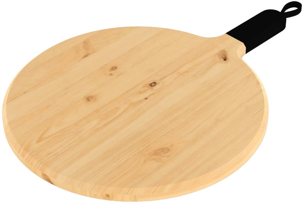 ZiiPa Servierbrett / Pizzabrett Sora Buchenholz Anthrazit - ø 31 cm