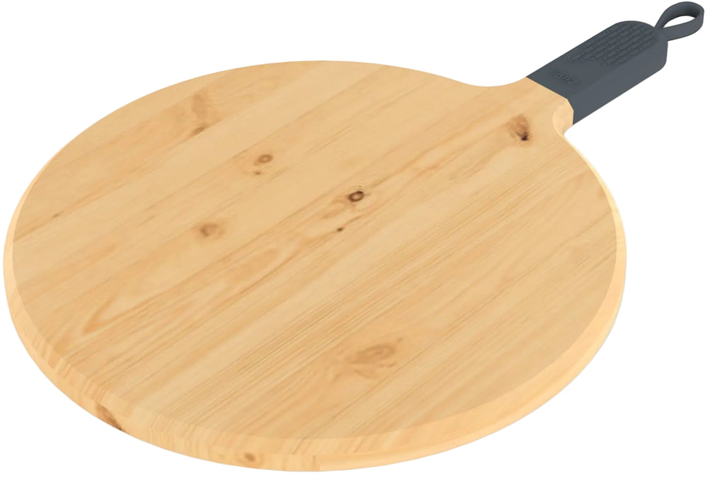ZiiPa Servierbrett / Pizzabrett Sora Buchenholz Schiefer - ø 31 cm