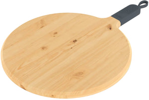 ZiiPa Servierbrett / Pizzabrett Sora Buchenholz Schiefer - ø 31 cm