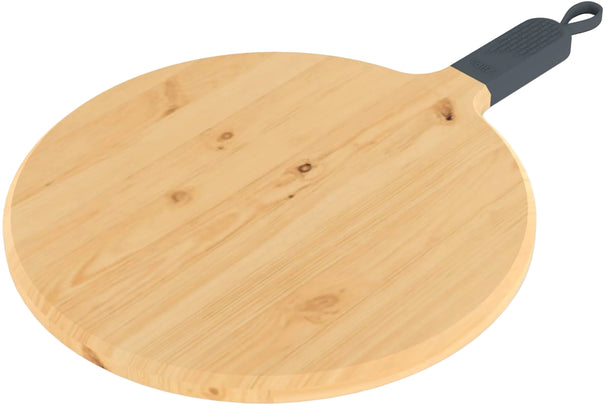 ZiiPa Servierbrett / Pizzabrett Sora Buchenholz Schiefer - ø 31 cm
