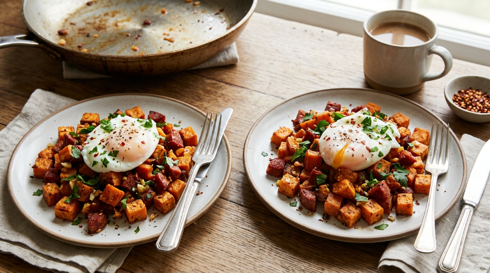 Ein kräftiges Frühstück, das den Tag gut beginnen lässt.